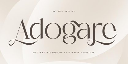 Adogare Font Poster 1