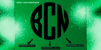 Monogramos Font Poster 2
