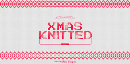 Xmas Knitted Fuente Póster 1