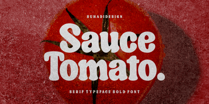 Sauce Tomato Font Poster 1