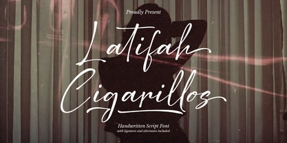 Latifah Cigarillos Font Poster 1