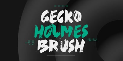 MC Gecko Holmes Font Poster 1