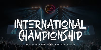 International Championship Font Poster 5