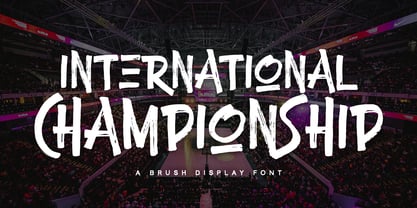 International Championship Font Poster 1