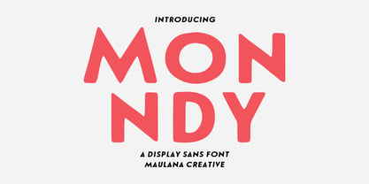 MC Monndy Font Poster 1