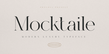 Mocktaile Typeface Fuente Póster 1