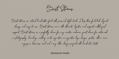 Best Stories Font Poster 10