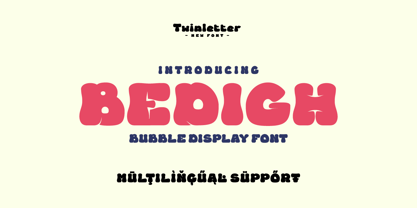 Bedigh Font Poster 1