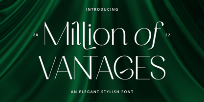 Million of Vantages Font Poster 1