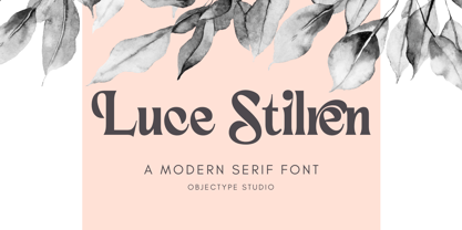 Luce Stilren Font Poster 1