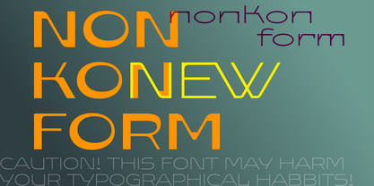 Nonkonform Font Poster 7