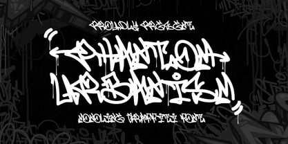 Phantom Urbanism Graffiti Font Poster 1
