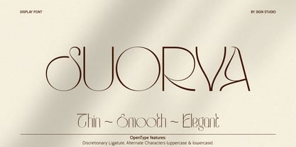 Suorva Font Poster 1