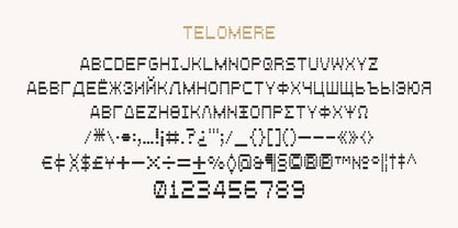 Telomere Font Poster 2