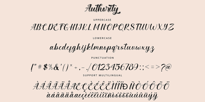Authority Font Poster 7