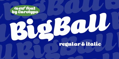 Bigball Font Poster 1