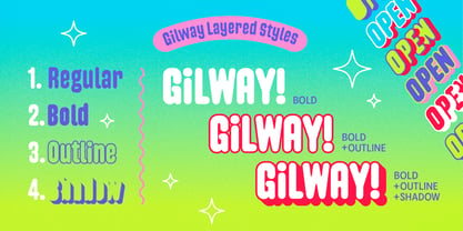 Gilway Font Poster 7