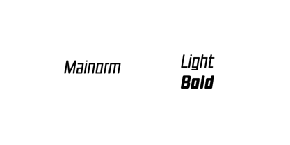 Mainorm Font Poster 3