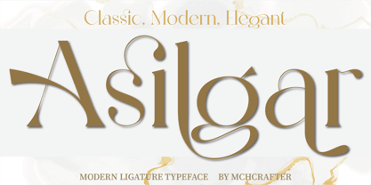 Asilgar Font Poster 1