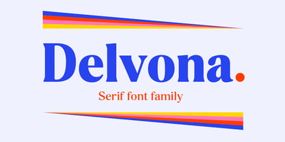 Delvona Font Poster 1
