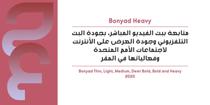 Bonyad Font Poster 6
