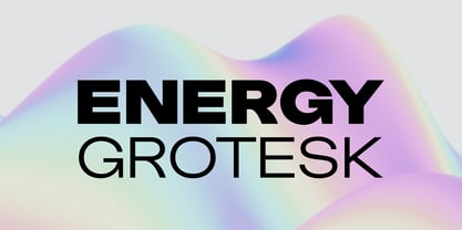 Energy Grotesk Font Poster 1