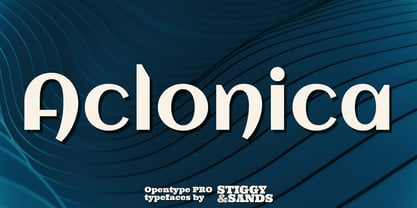 Aclonica Pro Fuente Póster 1