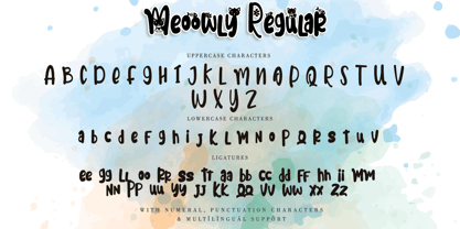 Meoowly Font Poster 5