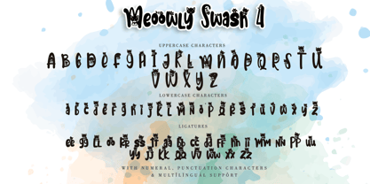 Meoowly Font Poster 9