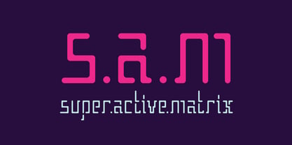 Super Active Matrix Font Poster 1