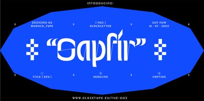 Sapfir Font Poster 1