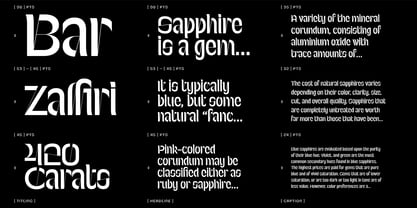 Sapfir Font Poster 5