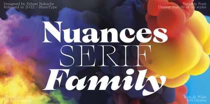 Nuances VF Font Poster 1