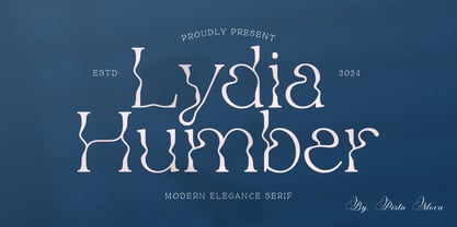 Lydia Humber Font Poster 1