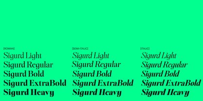 Sigurd Font Poster 1