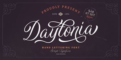 Daytonia Font Poster 1