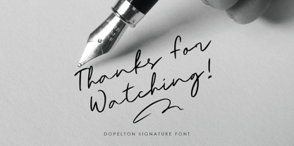 Dopelton Font Poster 9