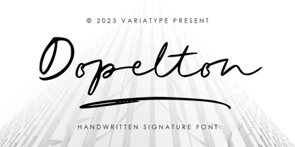 Dopelton Font Poster 1