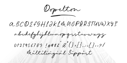 Dopelton Font Poster 7