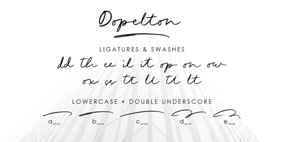 Dopelton Font Poster 8