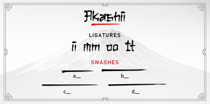 Akashii Font Poster 6