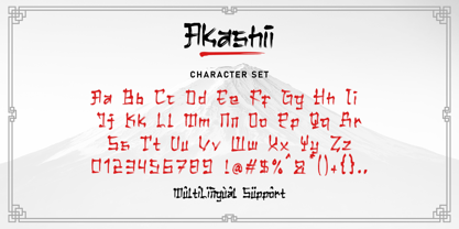 Akashii Font Poster 8