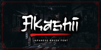 Akashii Font Poster 1