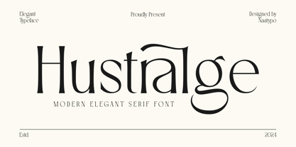 Hustralge Font Poster 1