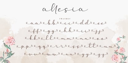 Allesia Font Poster 12