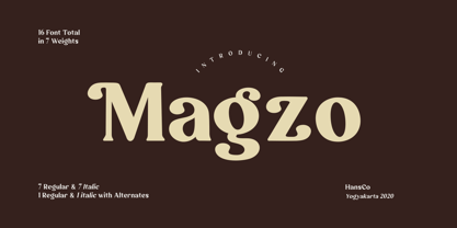 Magzo Font Poster 1