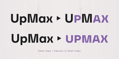 UpMax Font Poster 5