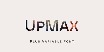 UpMax Font Poster 1