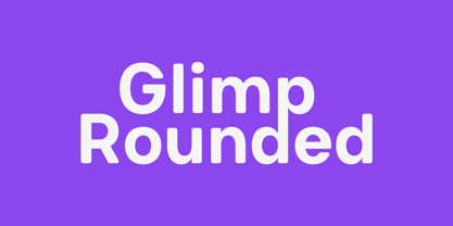 Glimp Rounded Font Poster 1