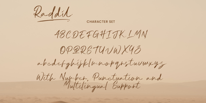 Raddil Font Poster 4